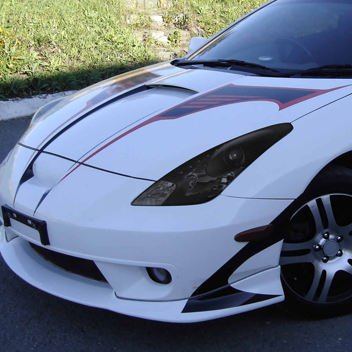2000-2005 Toyota Celica Projector Headlights w/ SMD LED Light Strip (Black Housing/Smoked Lens)