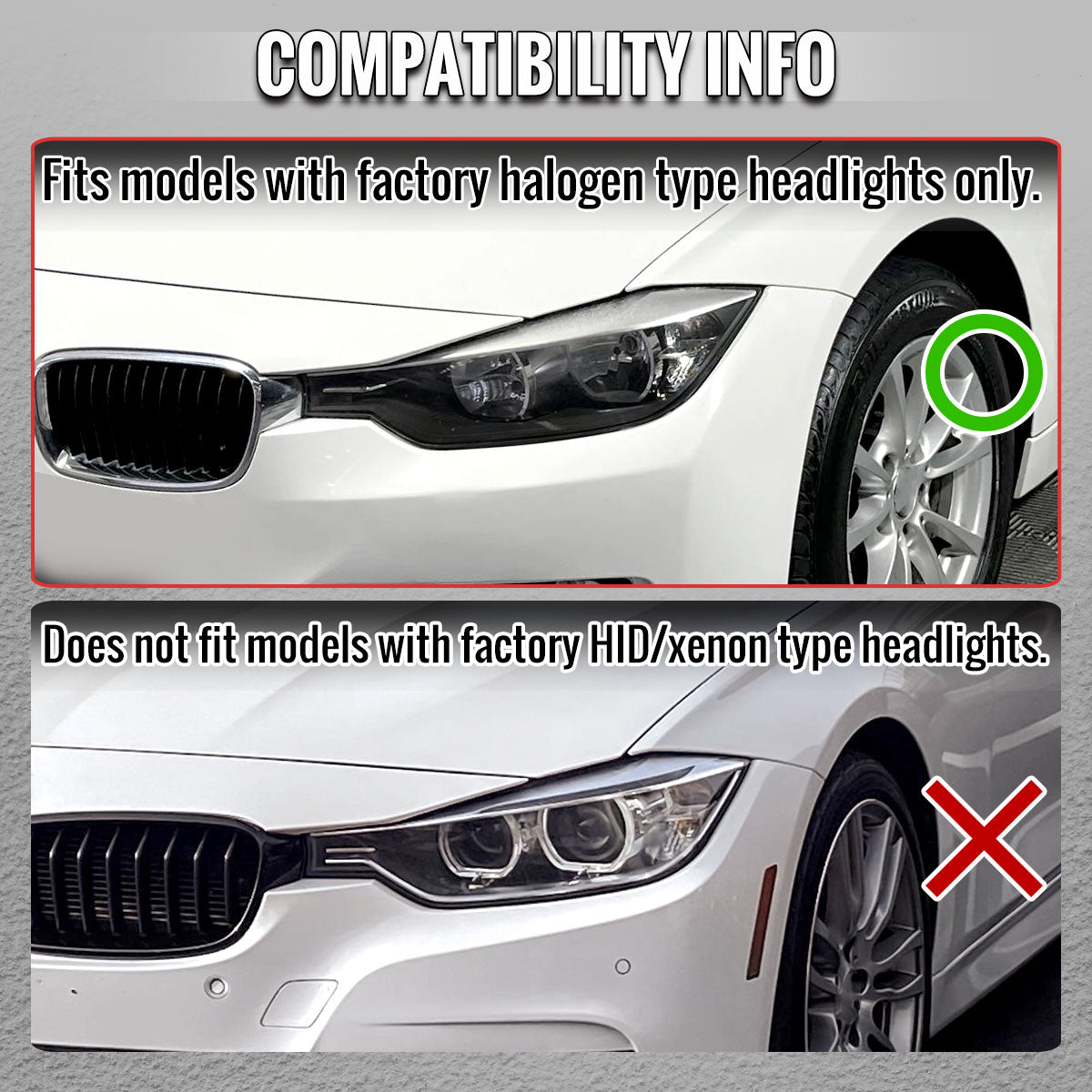 2012-2015 BMW F30 3 Series Sedan Projector Headlights w/ Switchback Sequential LED Turn Signal (Black Housing / Clear Lens)