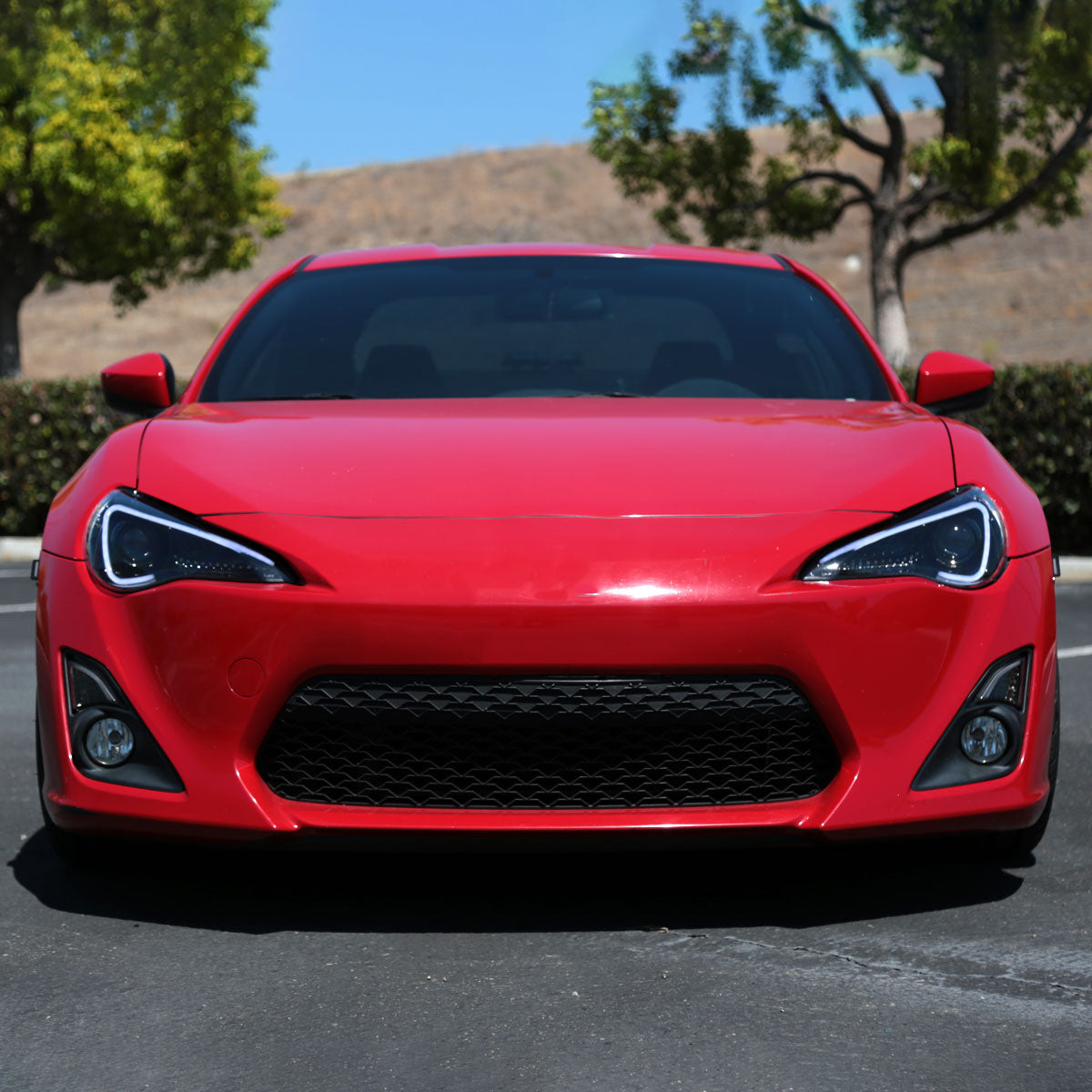 2012-2017 Scion FRS/ Toyota 86 LED Bar Projector Headlights w/ Sequential Turn Signal Lights (Jet Black Housing/Clear Lens)