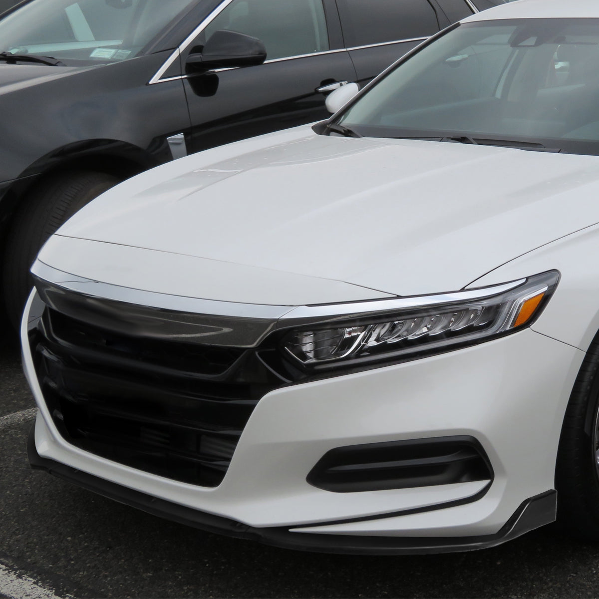 2018-2020 Honda Accord Matte Black Polypropylene 3PC Front Bumper Lip