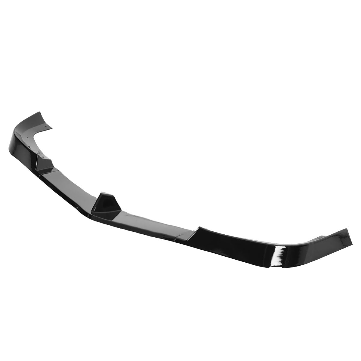 2012-2014 Mercedes Benz W204 C Class Glossy Black 3PC Front Bumper Lip Splitter Kit
