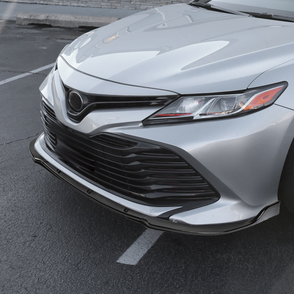 2018-2020 Toyota Camry SE/XSE/LE/XLE Glossy Black 3PC Bumper Lip