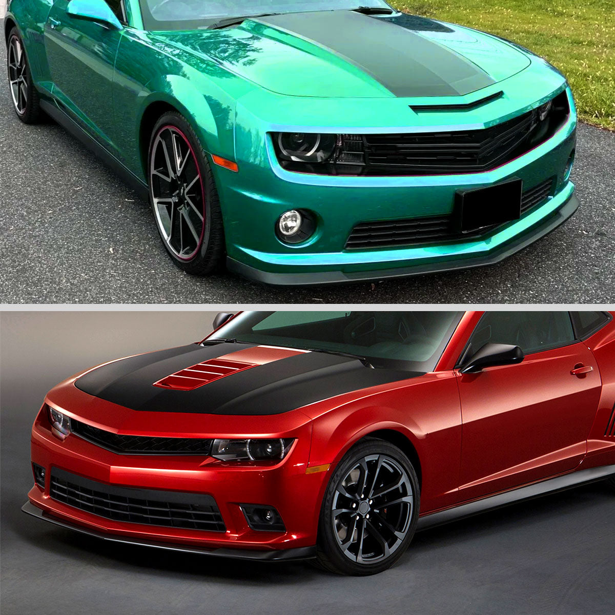 2014-2015 Chevrolet Camaro Black Polypropylene A Style Bumper Lip