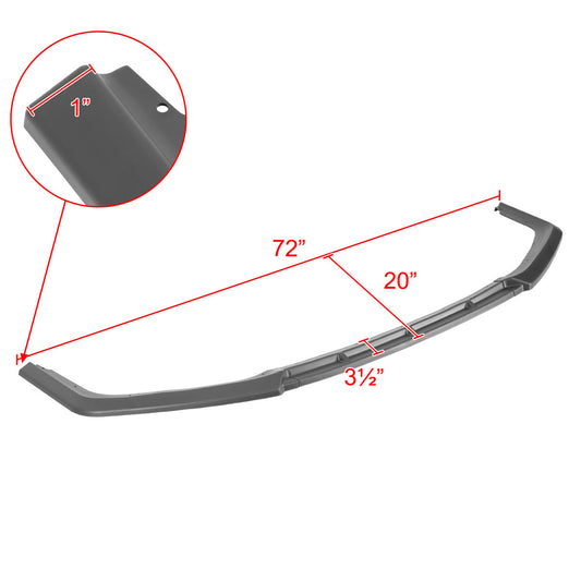 2017-2021 Honda Civic Si Matte Black 3PC Front Bumper Lip Kit