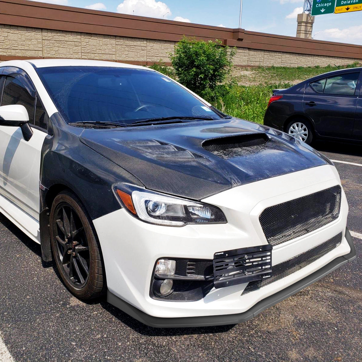 2018-2021 Subaru WRX/STI Matte Black 3PC Front Bumper Lip Splitter Kit