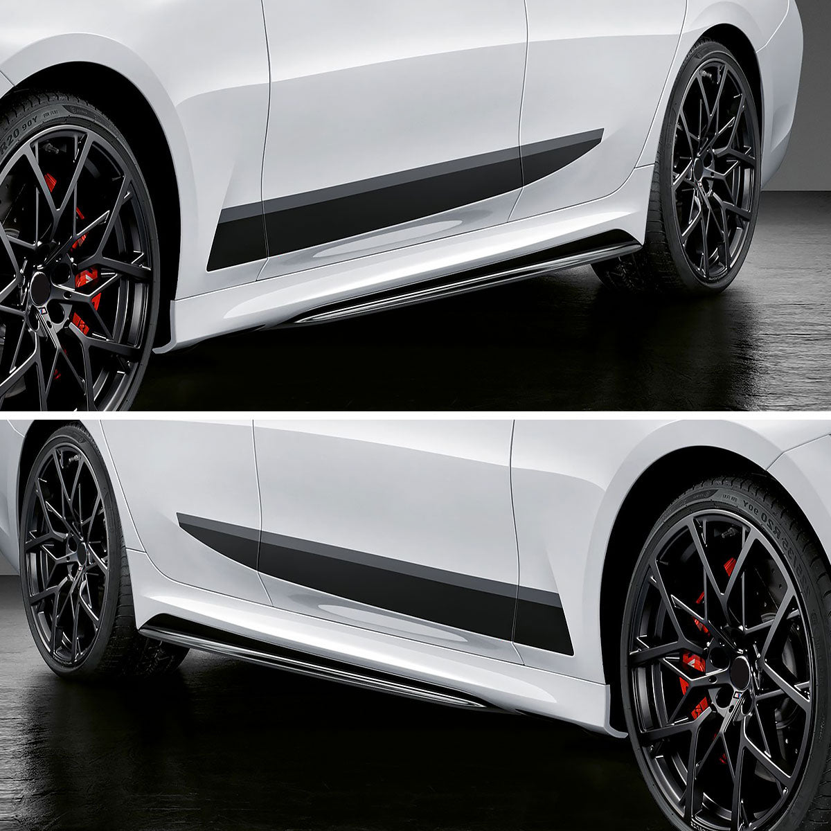 2019-2023 BMW 3 Series G20 M Sport/M340i Glossy Black ABS 2PC Side Skirts