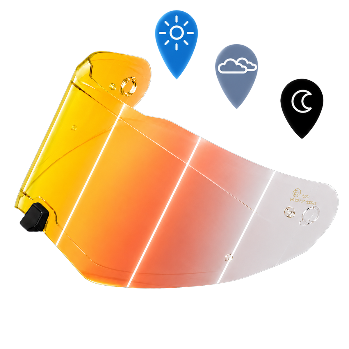 Legacy Shield Outer- Photochromic Red