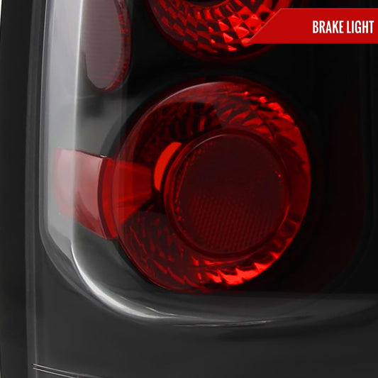 2005-2015 Nissan Armada Tail Lights (Matte Black Housing/Clear Lens)