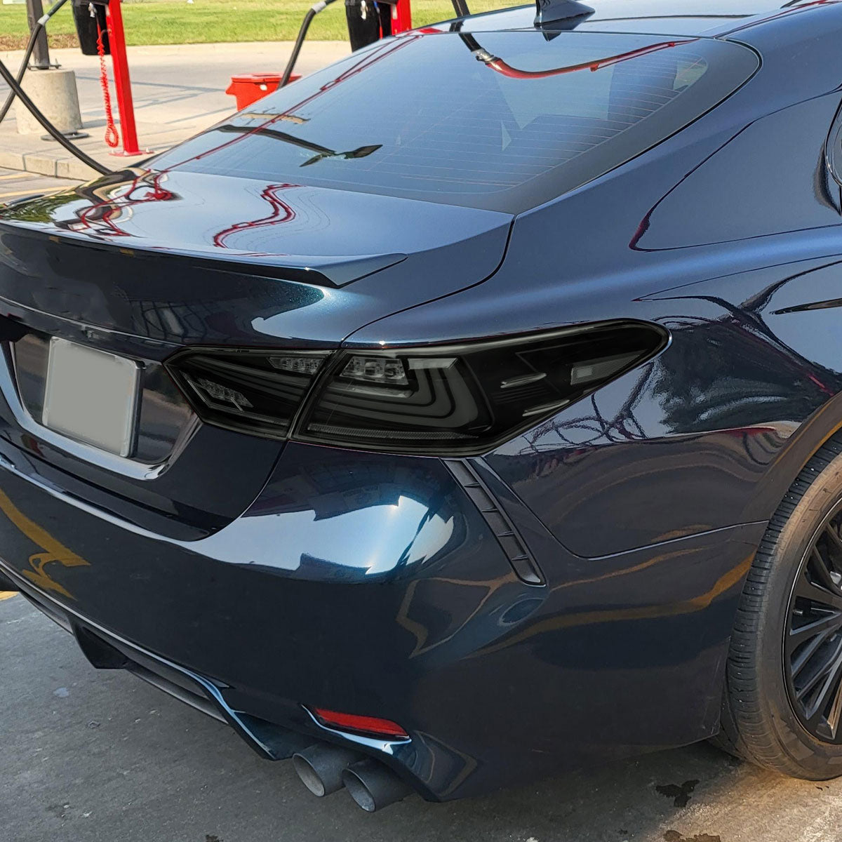 2018-2022 Toyota Camry LED Tail Lights w/ Sequential Signal Lamps (Matte Black Housing/Smoked Lens)