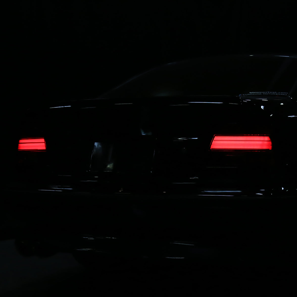 1997-2000 BMW E39 5 Series Sedan LED Tail Lights (Chrome Housing/Smoked Lens)