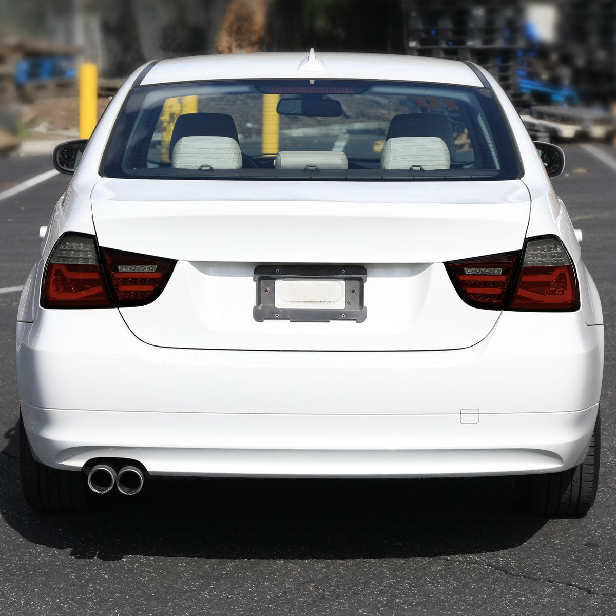 2009-2011 BMW E90 3-Series 4Dr Sedan LED Tail Light (Chrome Housing/Red Smoked Lens)