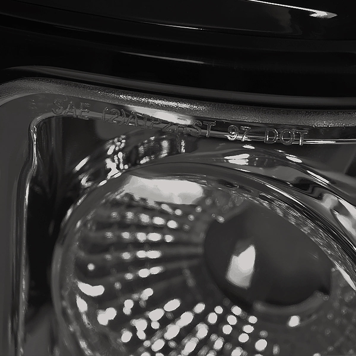 1997-2002 Ford Expedition Tail Lights (Chrome Housing/Smoked Lens)