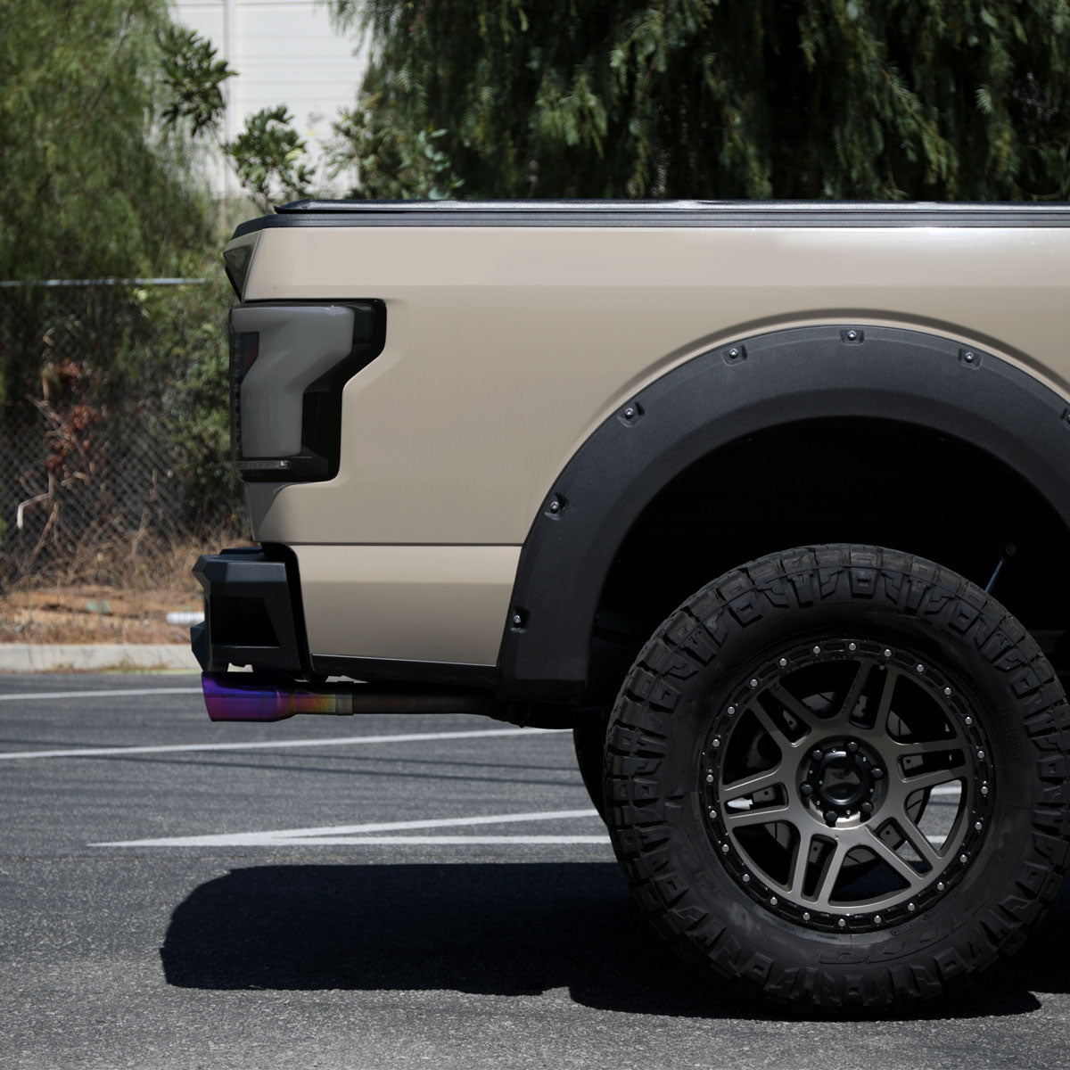 2015-2017 Ford F-150 Sequential Turn Signal Animated White LED Bar Tail Lights (Black Housing/Smoked Lens)