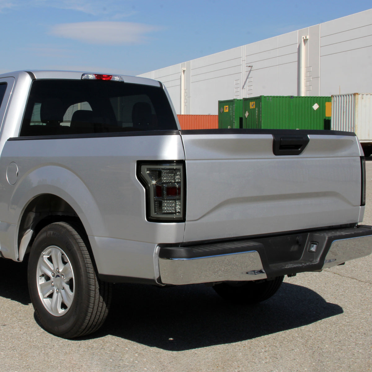 2015-2017 Ford F-150 LED Tail Lights ( Chrome Housing/Smoked Lens)