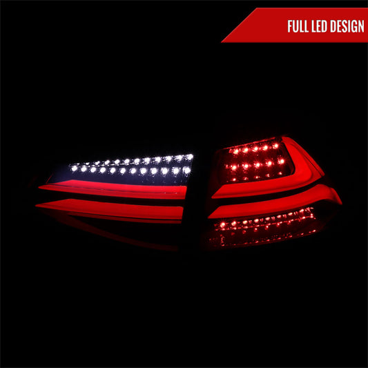 2015-2017 Volkswagen Golf/GTI LED Tail Lights (Glossy Black Housing/Smoked Lens)