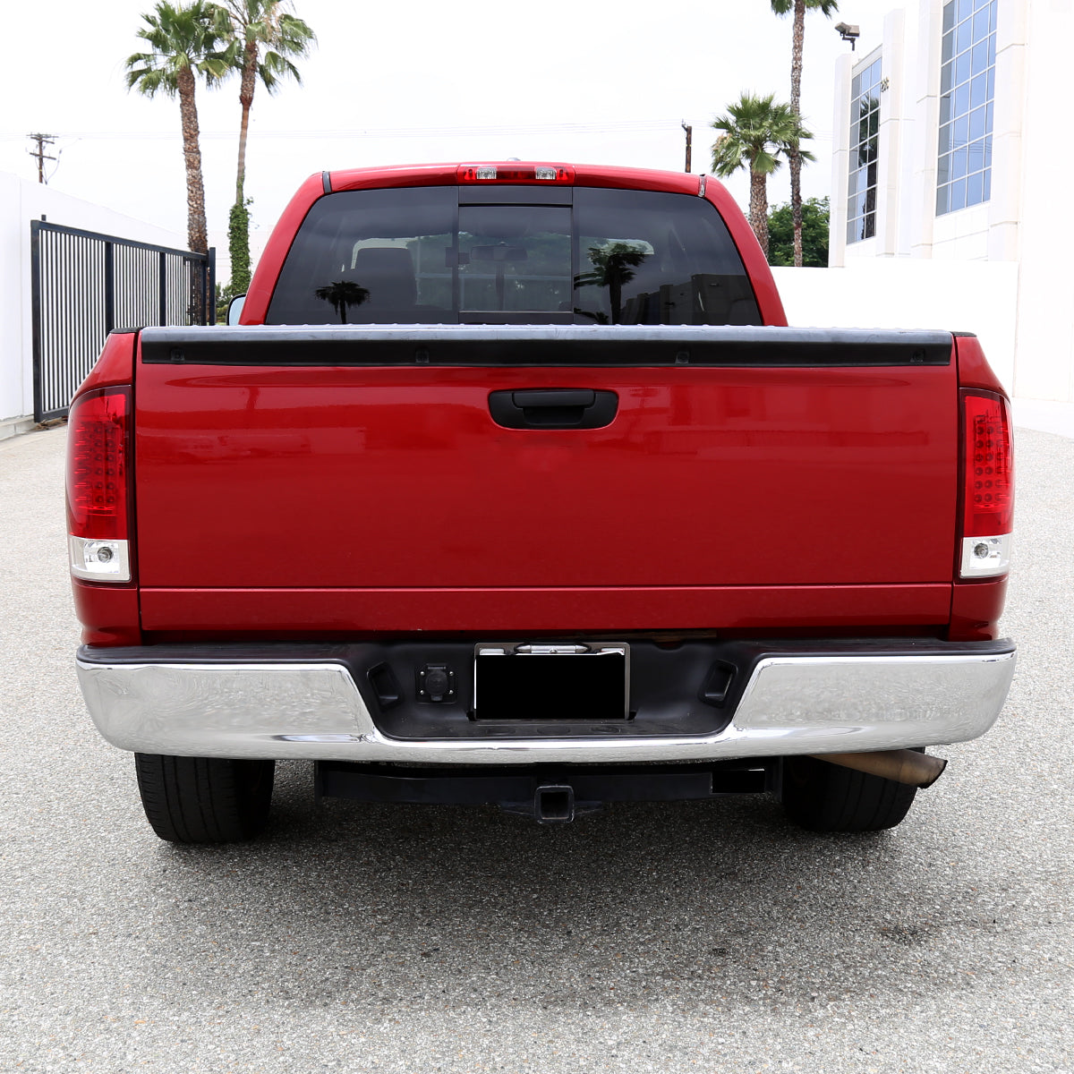 2007-2009 Dodge RAM LED Tail Lights (Chrome Housing/Red Lens)