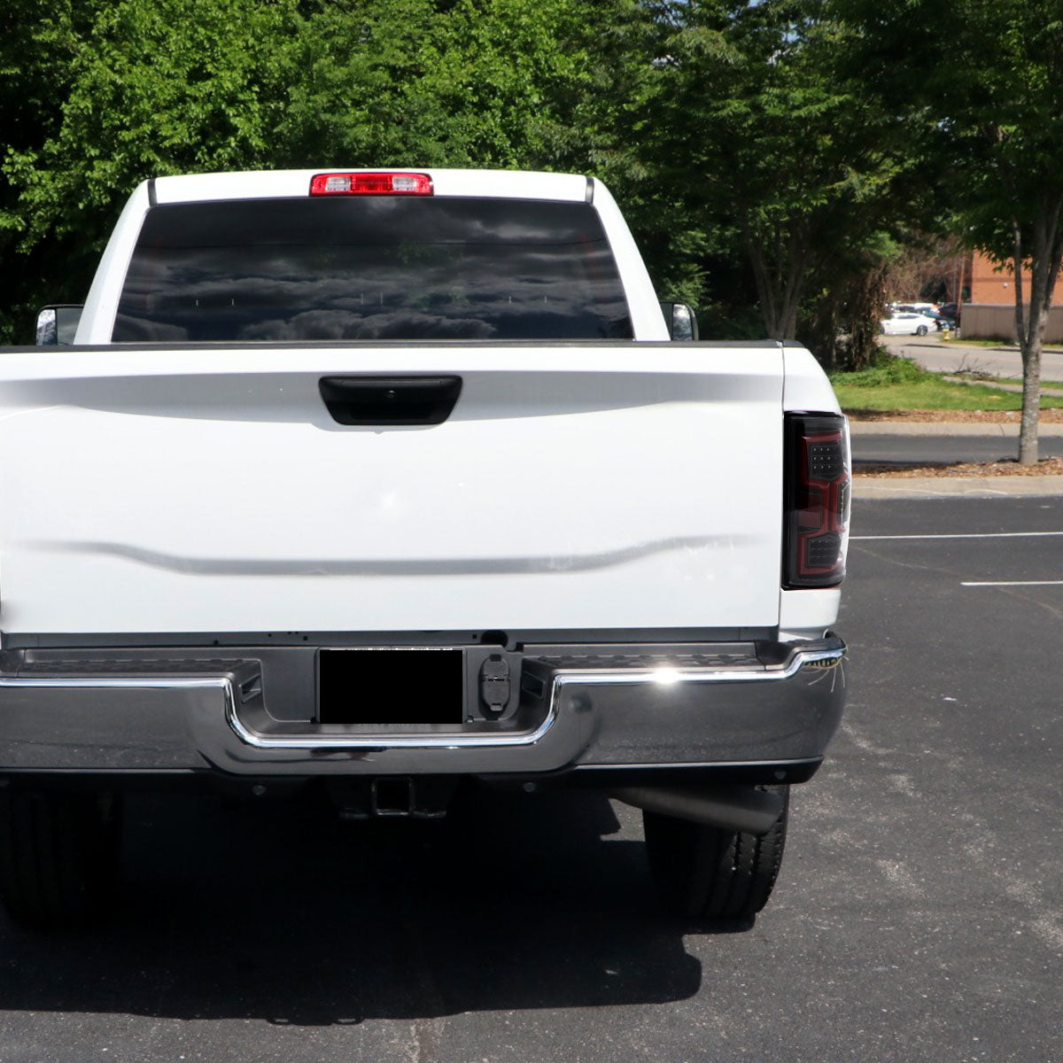 2019-2024 Dodge RAM 2500/3500 LED Sequential Signal Tail Lights (Jet Black Housing/Clear Lens)