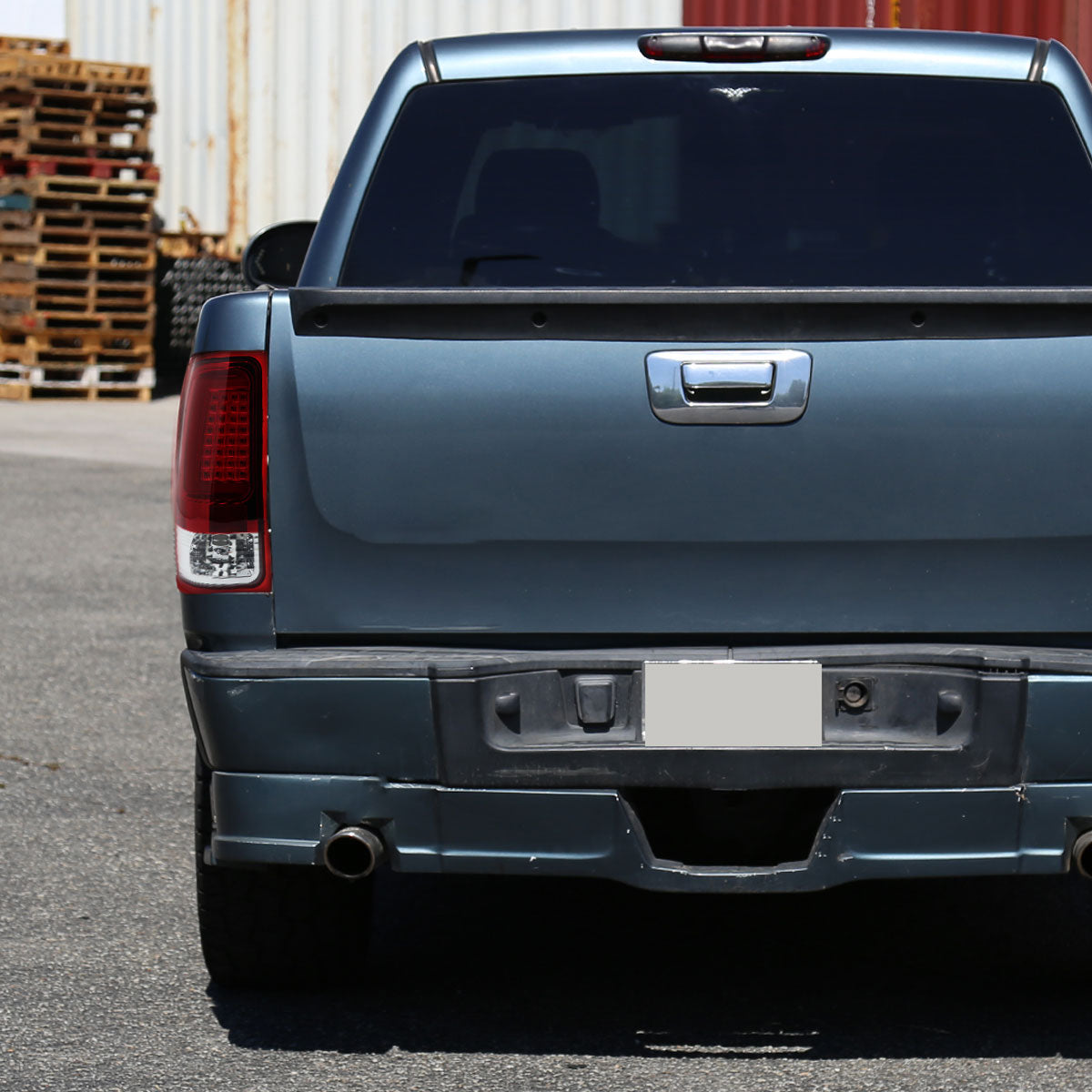 2007-2013 GMC Sierra 1500 / 2007-2014 Sierra 2500HD 3500HD C-Bar LED Tail Lights (Chrome Housing/Red Clear Lens)