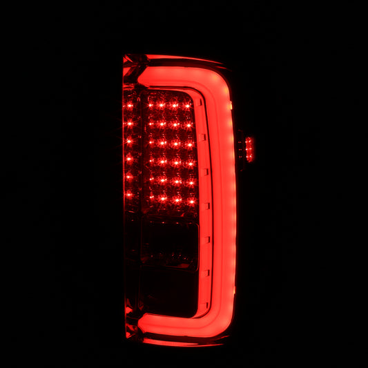 2014-2018 GMC Sierra 1500/2500HD/3500HD LED Tail Lights (Chrome Housing/Smoked Lens)