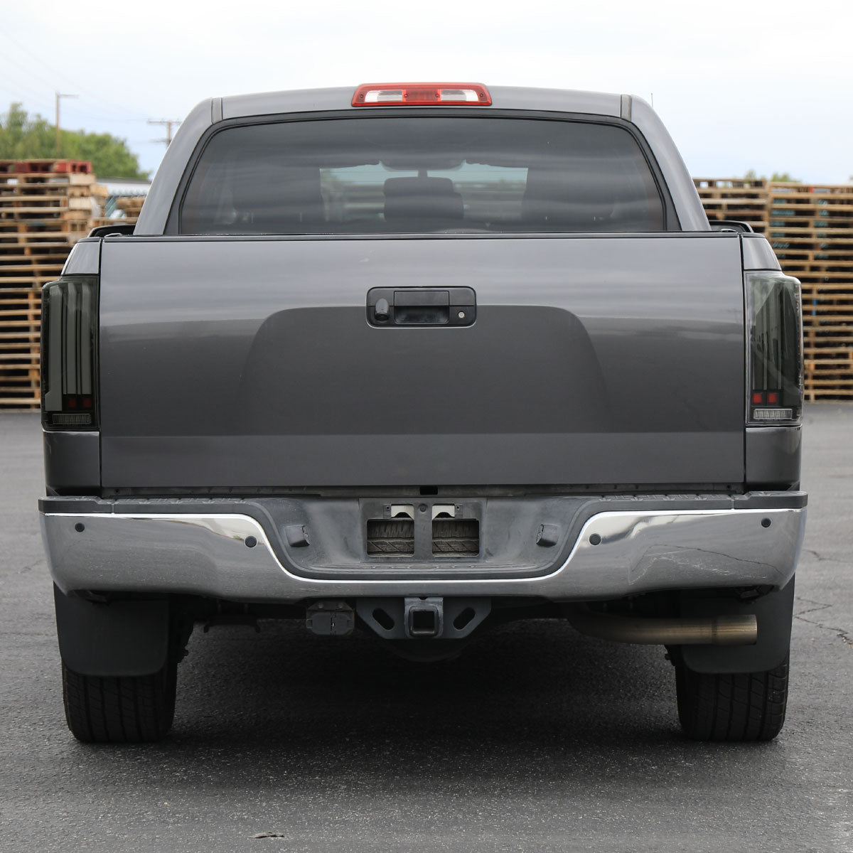 2007-2013 Toyota Tundra Sequential White LED Bar Tail Lights (Matte Black Housing/Smoked Lens)