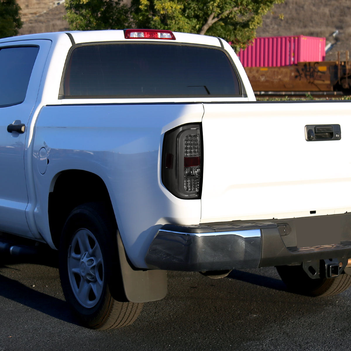 2014-2021 Toyota Tundra Sequential LED Tail Lights (Chrome Housing/Smoked Lens)