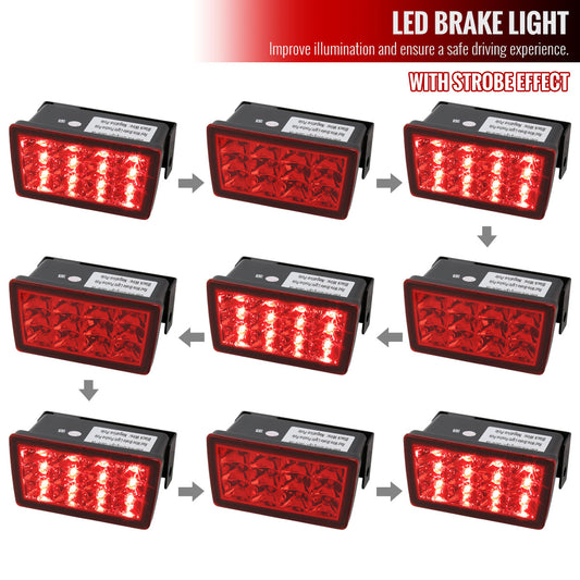 2011-2021 Subaru Impreza WRX STI F1 Style LED 3rd Brake Light (Chrome Housing/Red Lens)