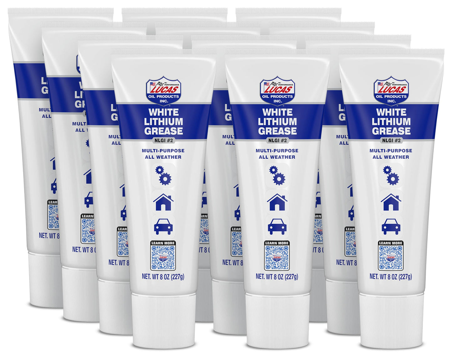White Lithium Grease 12x8 Ounce