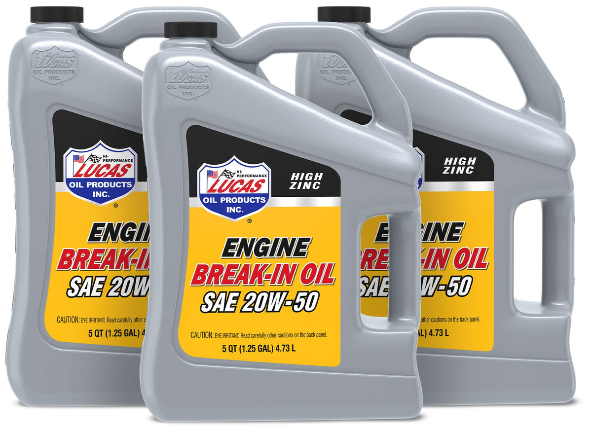 SAE 20W50 Break-In Oil Case 3 X 5 Quart Bottle