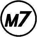 M7 Speed Circle Silver Monochromatic decal-6"