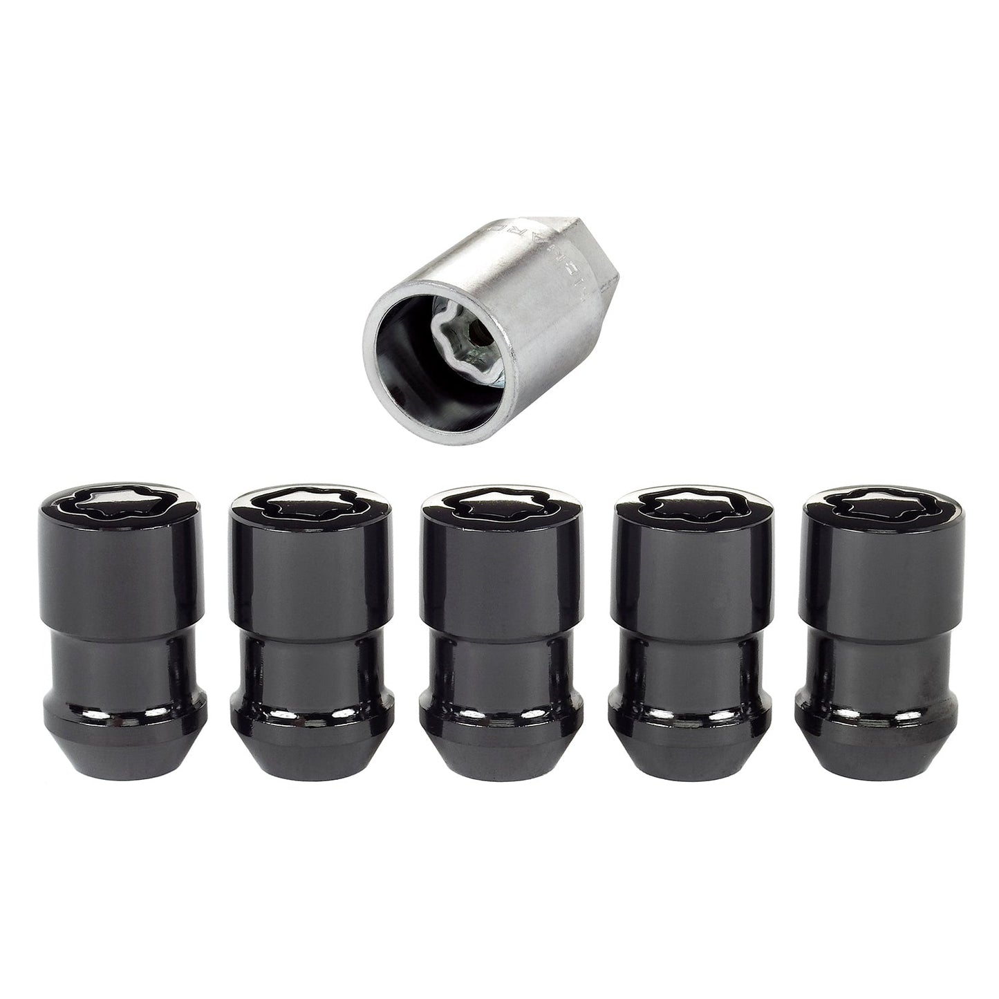5 Wheel Locks M12X1.5 Cone Seat