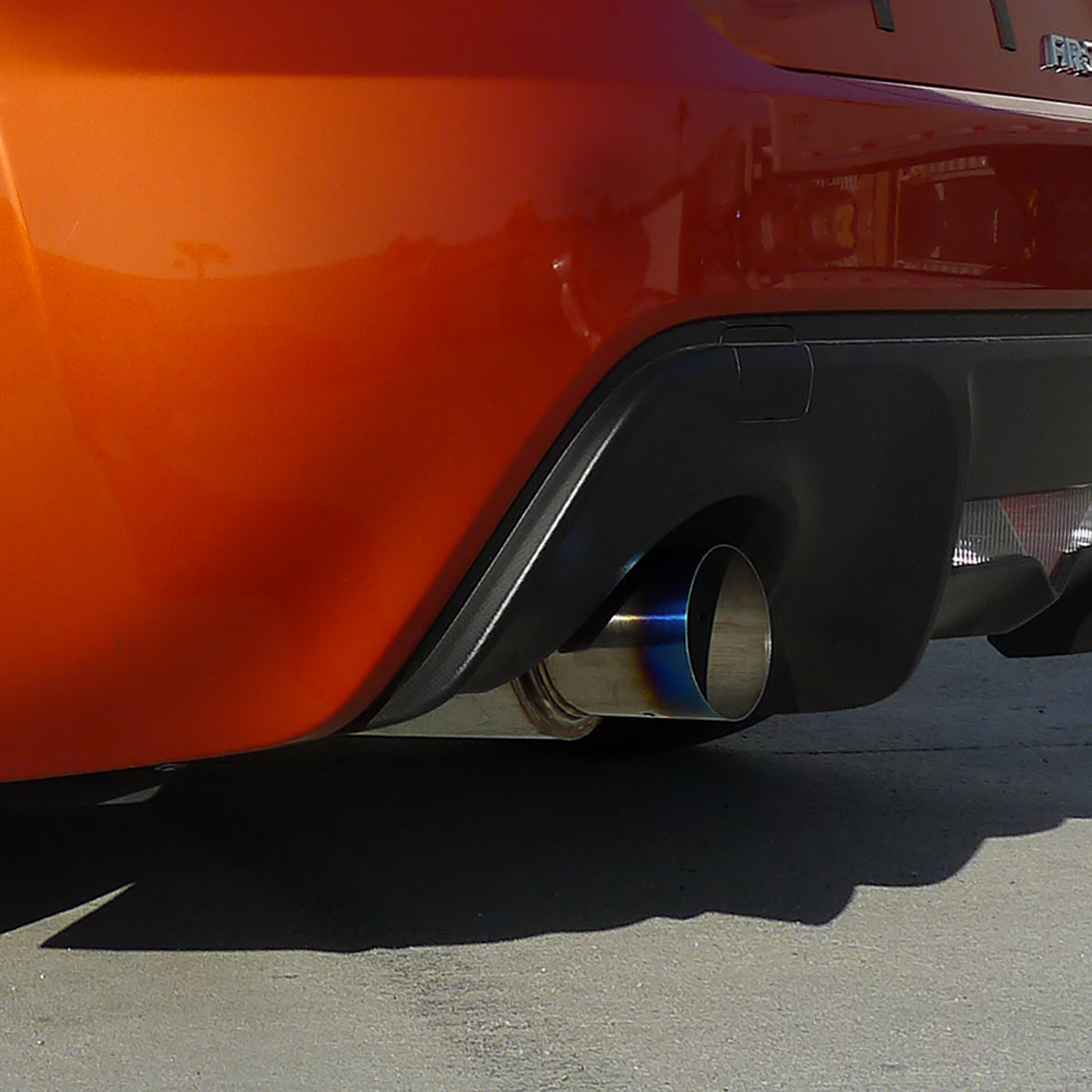 Apexi N1 Style 2.5" Inlet Exhaust Muffler - 4" Burnt Blue Titanium Tip