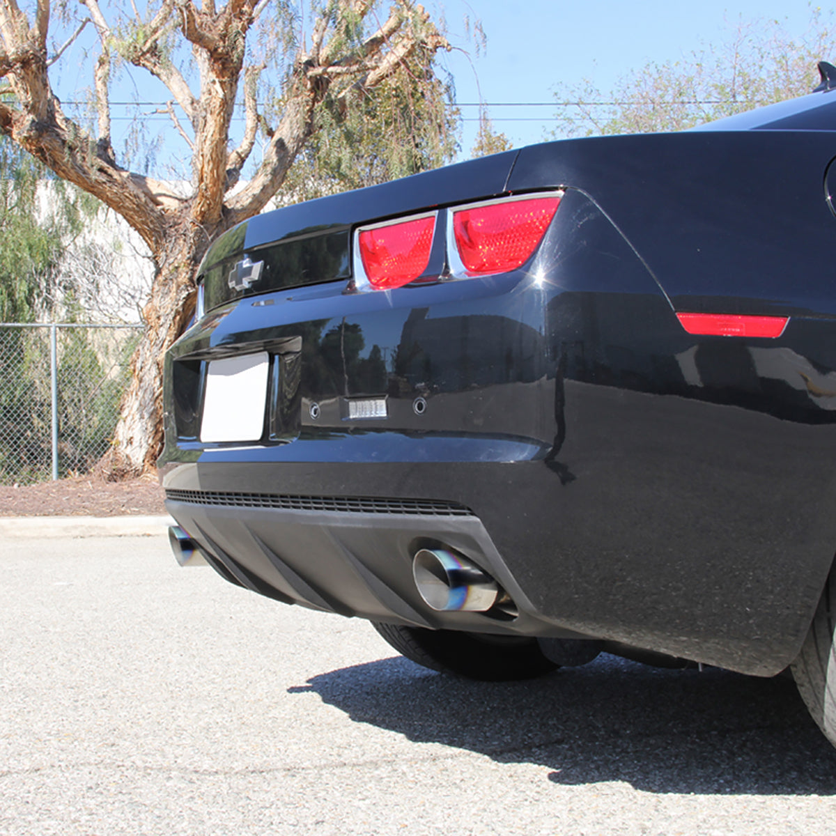 2010-2015 Chevrolet Camaro 3.6L V6 Stainless Steel Dual Catback Exhaust System (Burnt Tip)