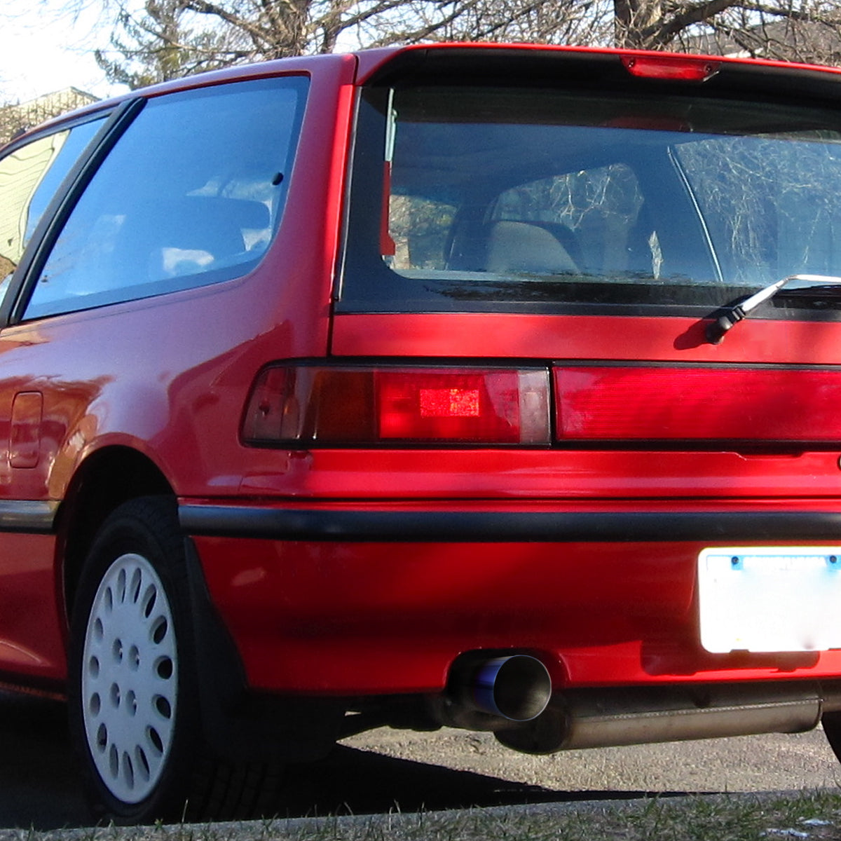 1988-1991 Honda Civic H/B DX Si Hatchback T-304 Stainless Steel N1 Style Catback Exhaust System w/ Burnt Tip