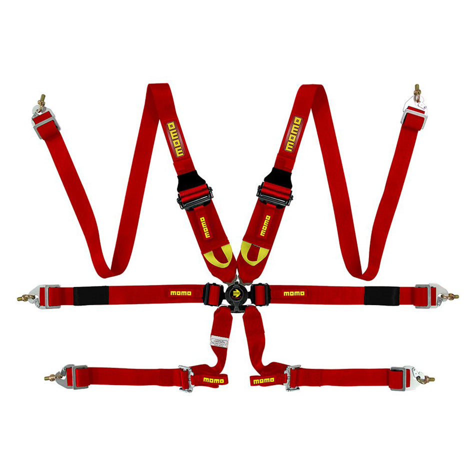 Corsa Harness 6 Point 3x3x2 Red Clip in Cam