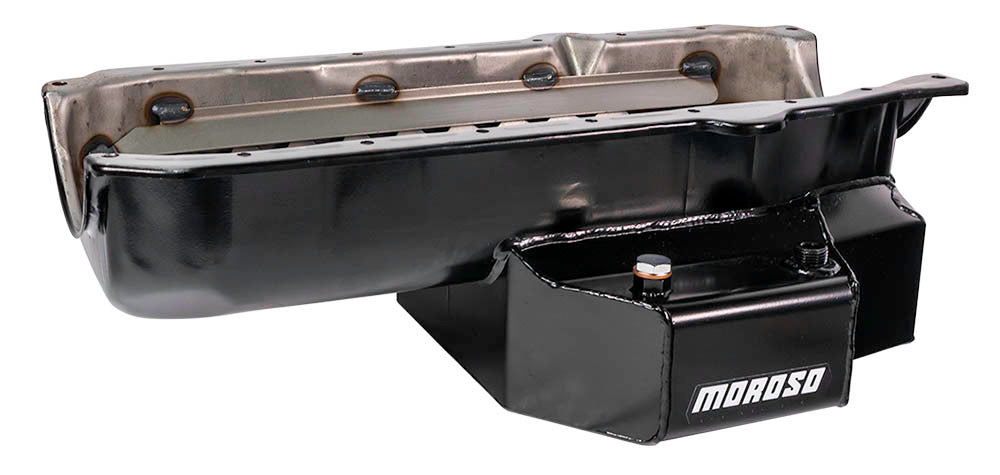 OIL PAN SBC OVAL TRACK STEEL