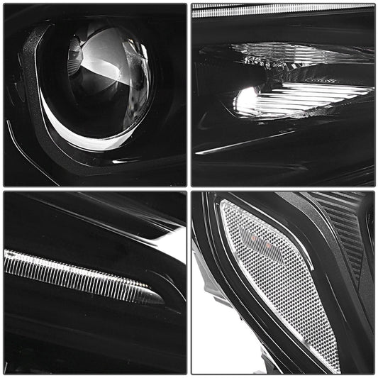 2018-2021 GMC Terrain OE Style Headlights - Black Housing Clear Reflector
