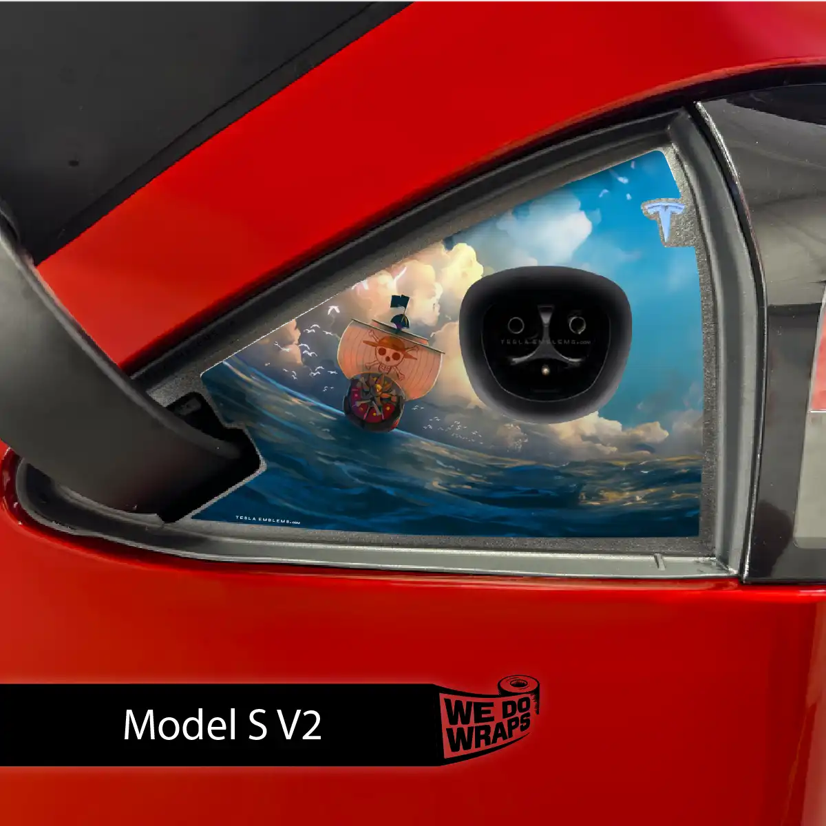 Grand Line Tesla Charge Port Wrap | Model S