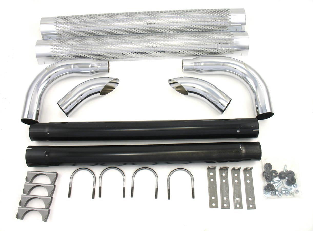 SIDE EXHAUST CHROME 80