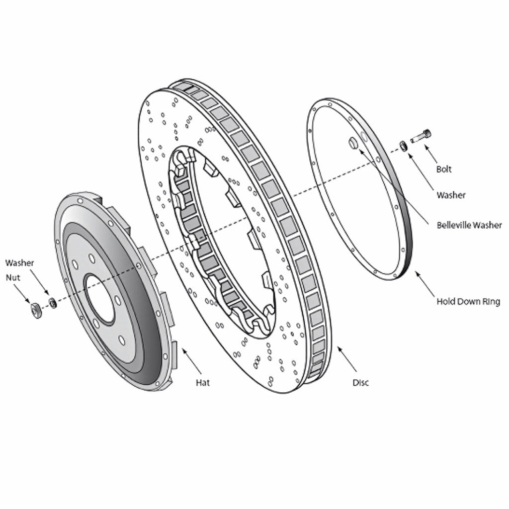 PFC Replacement Slotted Disc (Rear) | Porsche 991 GT3 Cup/981 GT4 Clubsport
