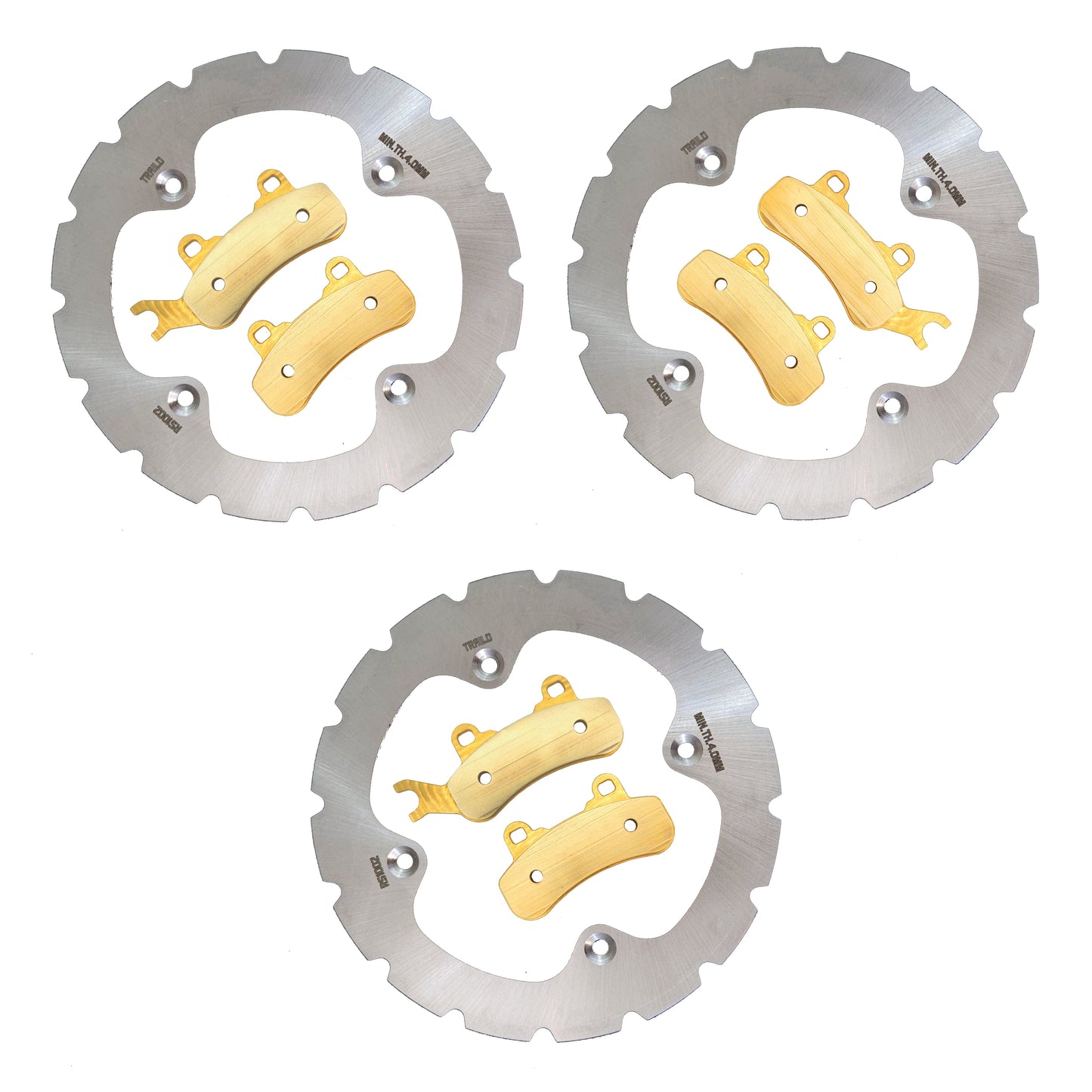 Can-Am Defender 3-Seater HD10/HD9/HD8/HD7/HD5 2016-2026 Ridge Rider Rotor and Pad Kit