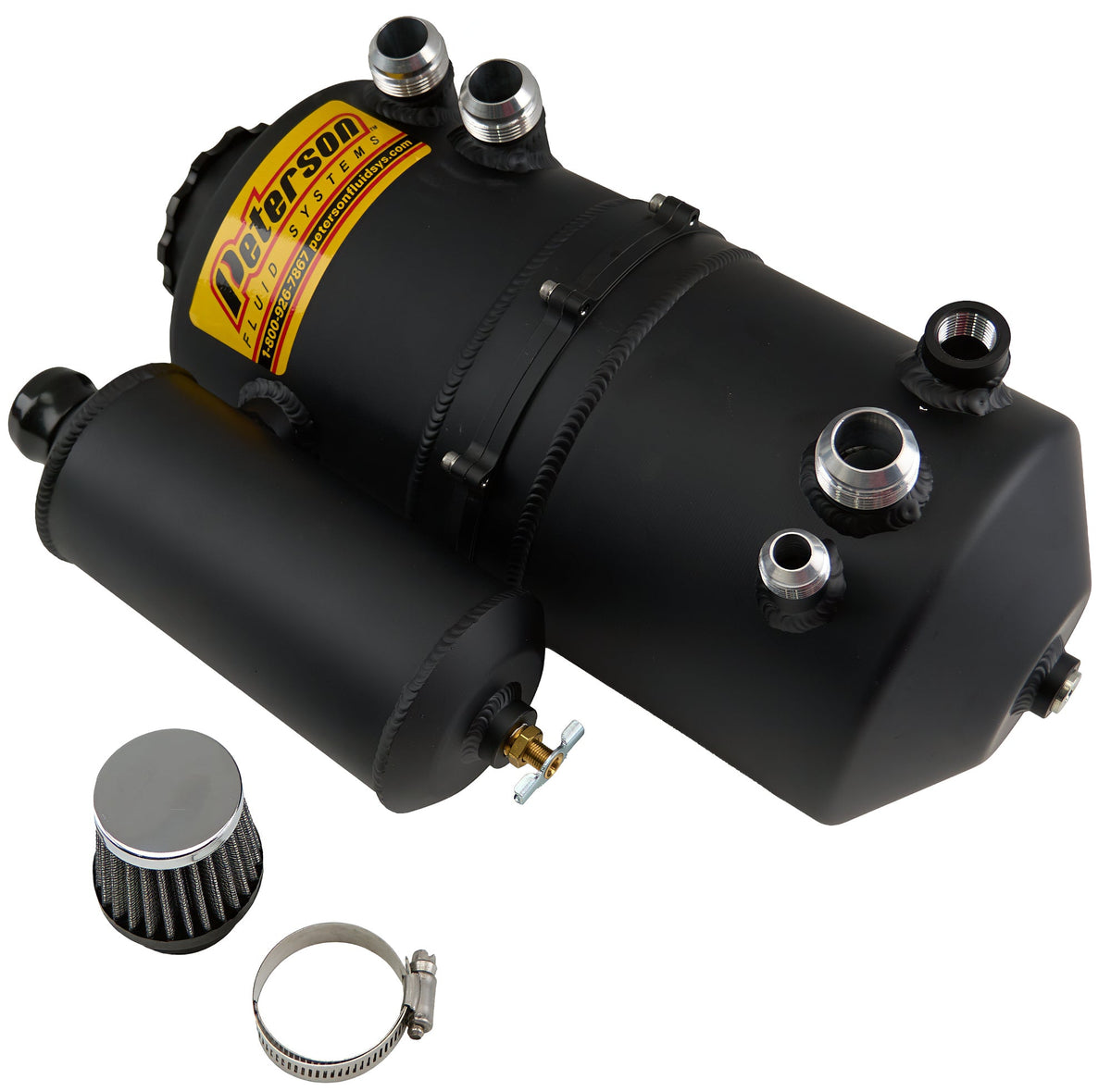Oil Tank 2.3 Gallon Dual Scavenge Black