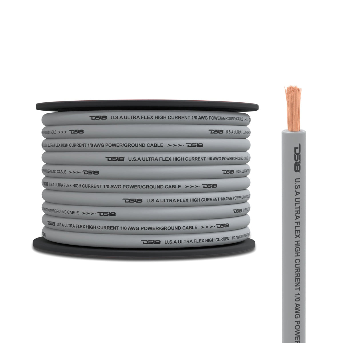 4-GA CCA Ground, Power Cable, 100 Feet