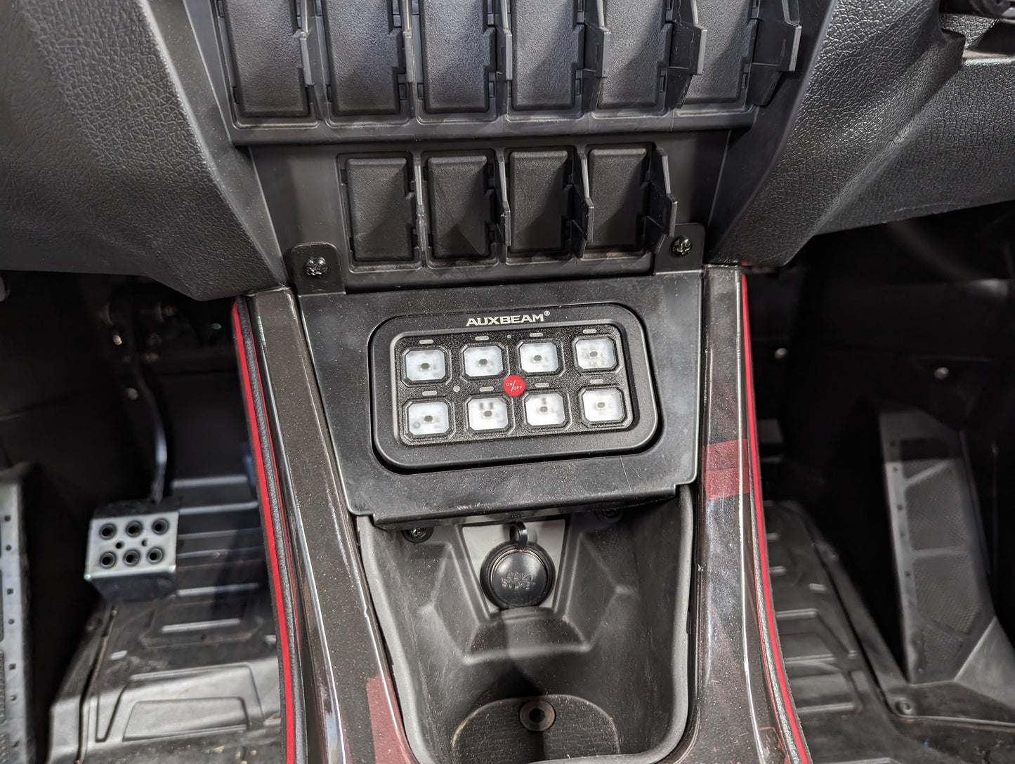 Polaris RZR Pro R Auxbeam 8-Gang Switch Panel Mount (2020–2024)