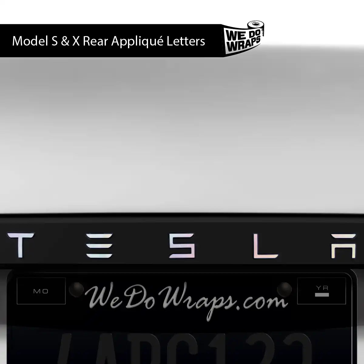 Pastel Galaxy Tesla Emblem Decals (Front + Back) | Model X