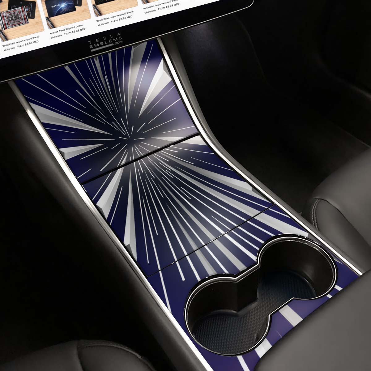 Tesla Insane Performance Mode | Tesla Center Console Wrap Kit | Model Y '19-20