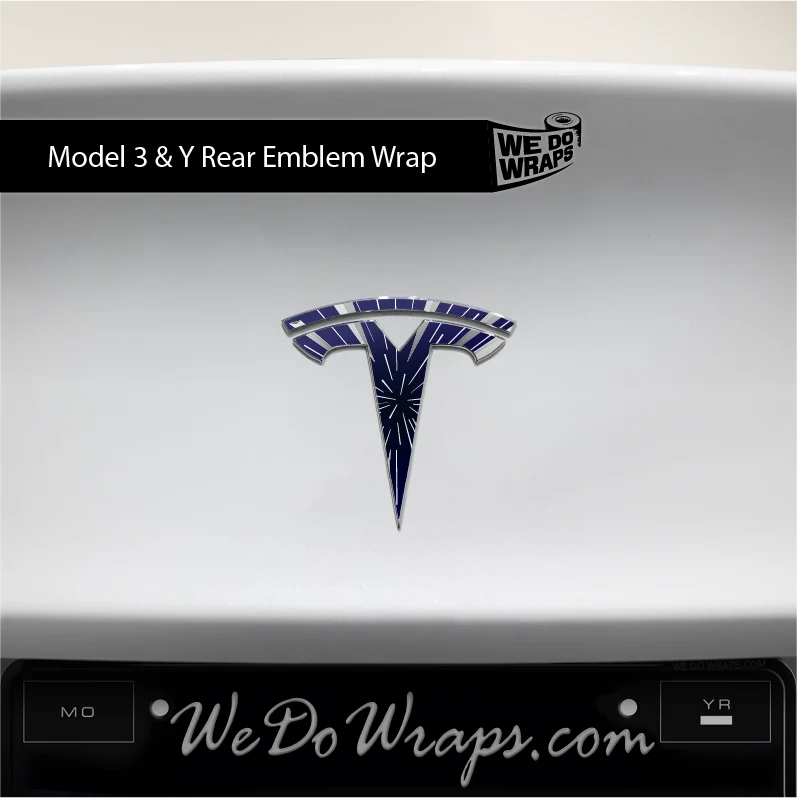 Insane Performance Mode Tesla Emblem Decals (Front + Back) | Model 3