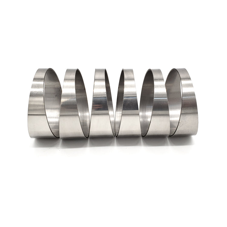 2.500" OD x 0.047" (1.2mm) Short Radius (1D) Pie Cut CP1 Titanium (90° Bend - 6 Pieces Total)