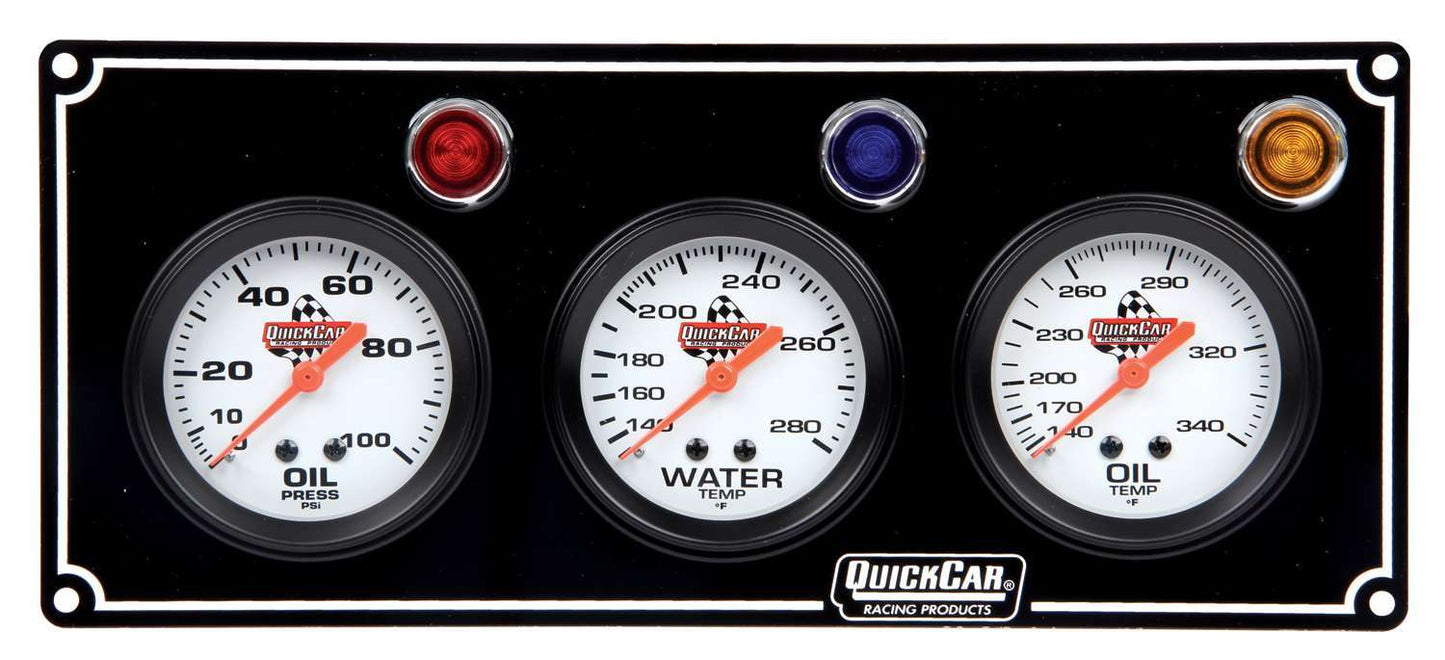 3 Gauge Panel OP/WT/OT Black