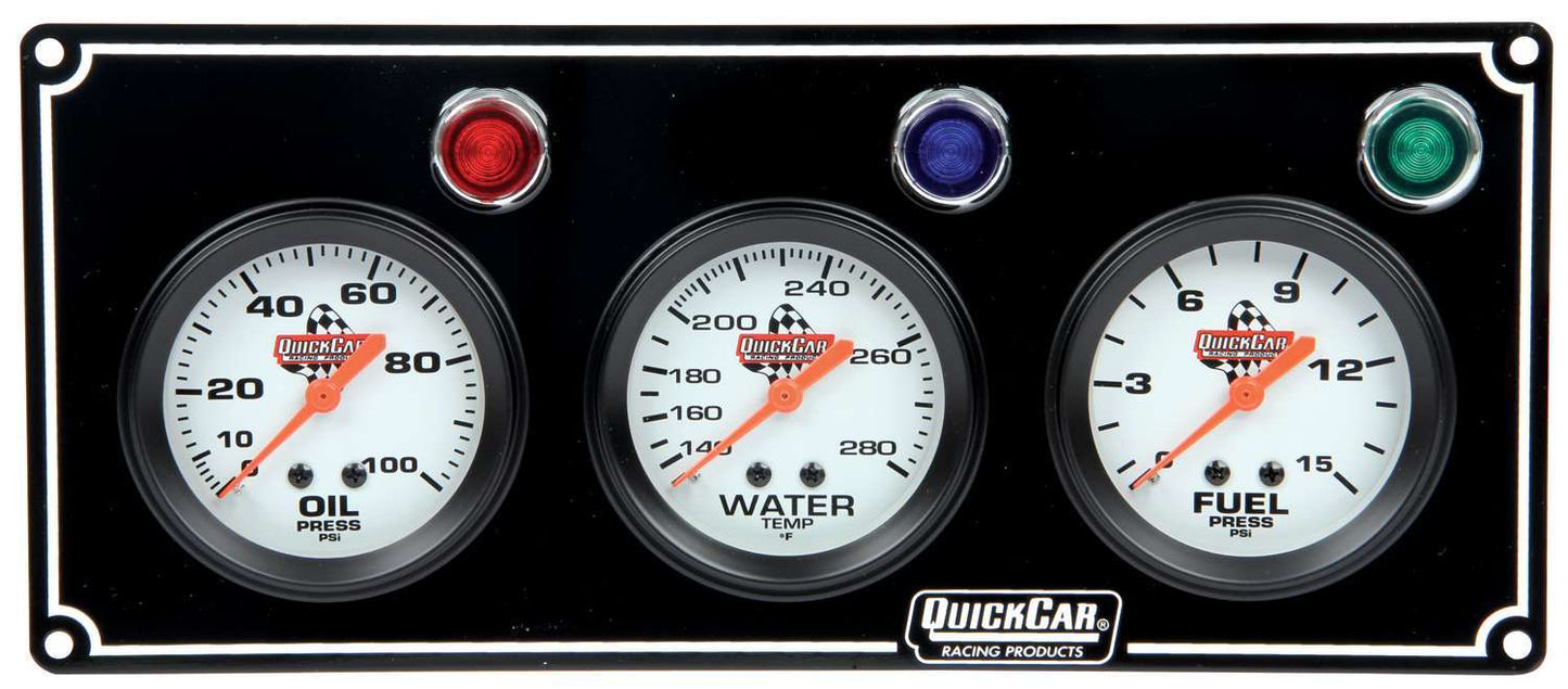 3 Gauge Panel OP/WT/FP Black