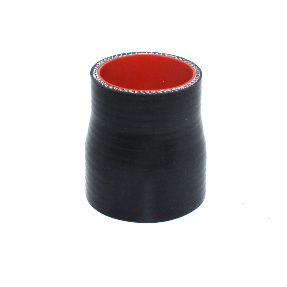 2.38" ID to 2" ID x 3" Long Silicone Reducing Sleeve, Gloss Black